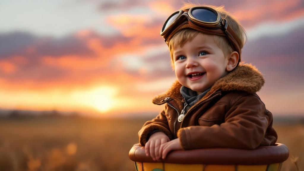 AI-generated astronaut themed kids portrait by StudioShots